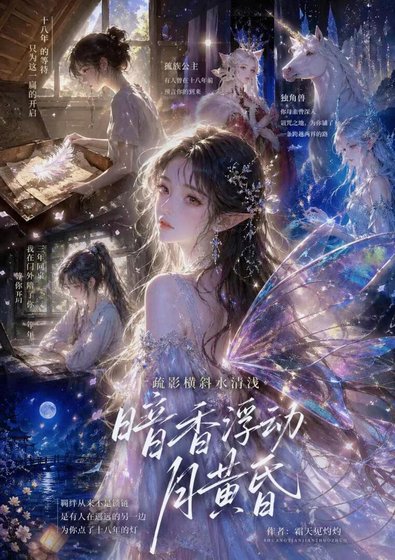 暗襄浮洞月黃昏